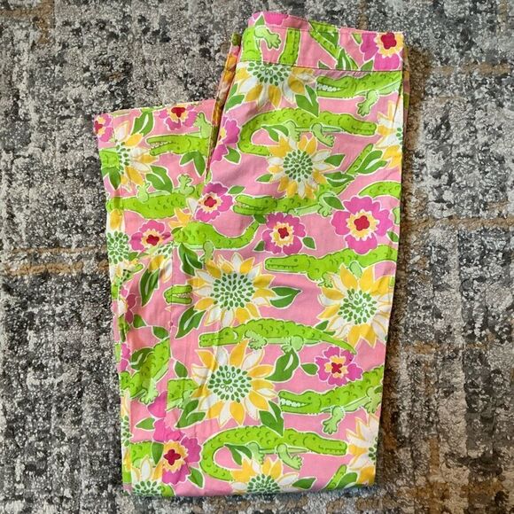 VINTAGE LILLY PULITZER CROPPED PANTS! EVC! SZ 0 - Picture 2 of 10